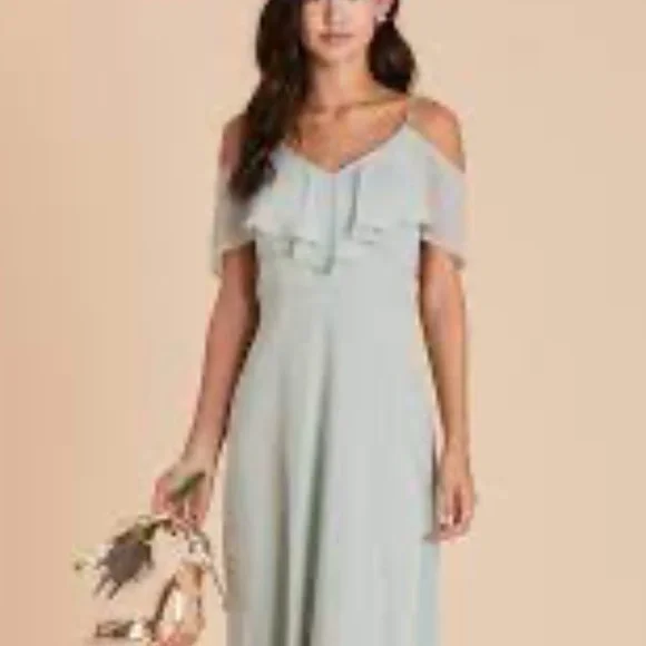 Sage Green Poshmark Birdy Grey Moss Green Bridesmaid Dress Matte Satin Size  Medium Birdy Grey Judy